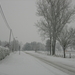 Besneeuwde straat