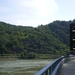 Sankt-Goar am Loreley - bocht met verkeersbegeleiding op de Rijn