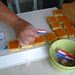 Oranje tompoezen met hollandse vlag.