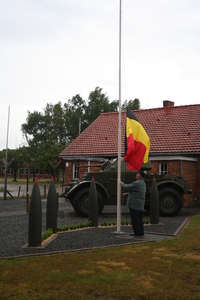 hijsen van de vlag.....