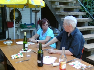Magda en Pa aan de klap...