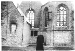 Afgebrande kerk van Oostveld