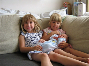 Britt; Lara en Fleurtje