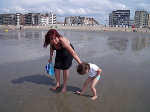 lekker aan t'zeetje met mammieke