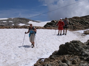Door de sneeuw naar Munt Pers (3200 m.)