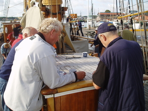 Knooples aan boord van de Fylla