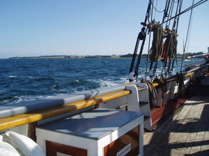 Zwaar weer op weg naar Middelfart