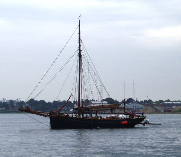 Yukon met afgebroken achtermast