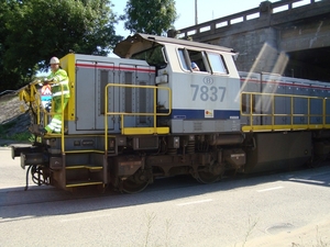 Onder de brug van de IJzerlaan