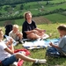 Achter de camping picnic