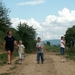 Achter de camping wandelen