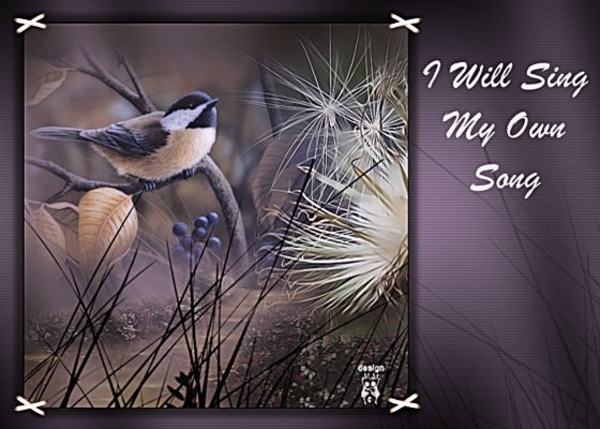 i will sing my own song