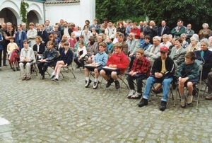De stagiairimkers vooraan met hun getuigschrift