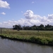 vergezicht op polderiek landschap