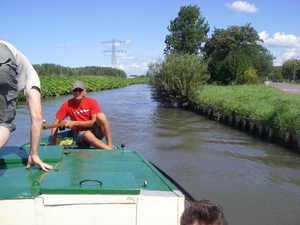 ' 't wordt vandaag geen poelzone' zegt schipper Loek tot Harrie