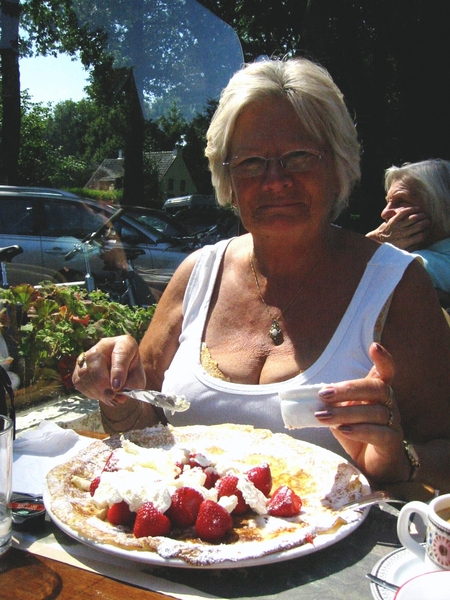 Georgette laat het zich ook smaken !