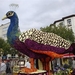 Fazant vanop de art nouveau praalwagen..