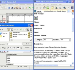 QCAD does not what HELP says