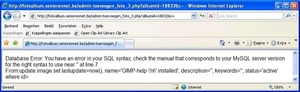 Database Error
