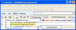 Javascript-fout