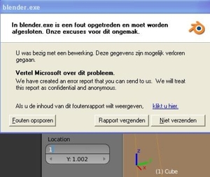 2D Cursorset in in 3D-Toolpanel crashes 254B