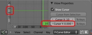 F-curve editor