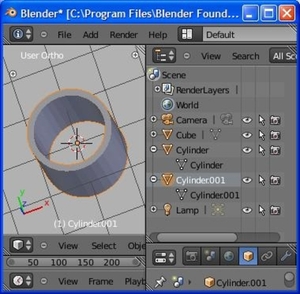 Cylinder solidified