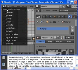 Insert Keyframe for color-animation