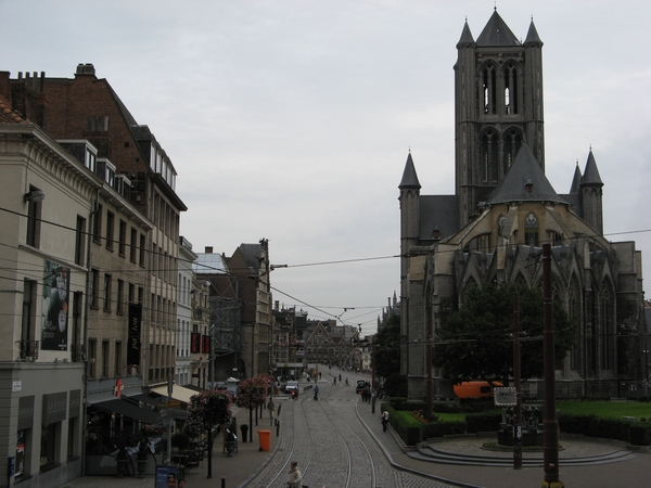 Gezien vanaf het Belfort te Gent