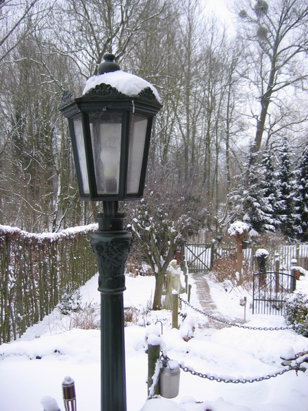 Sneeuw zorgt voor het bijzondere effect