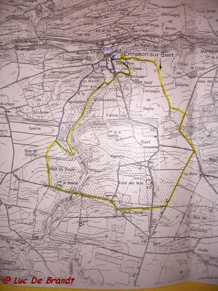 Ardennen wandeling Adeps Ermeton-sur-Biert
