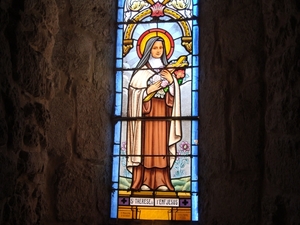 Glasraam: St Theresia ,kind van Jesus
