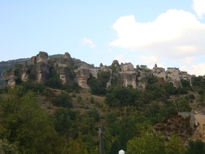 Dorpje langs de rivier de Dourbie ,  Cantobre