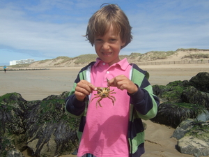 Fabian met krab