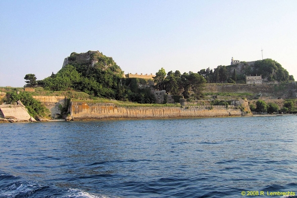 Oude vesting in Corfu Stad