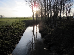 avondmoment in de winter