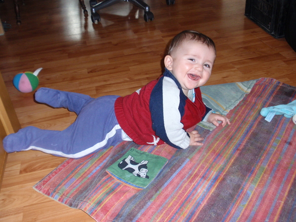 Nico keert zijn mat om.