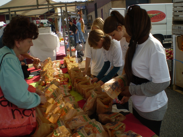 Vaak hadden de klanten aan en zakje niet genoeg..het was dus grat