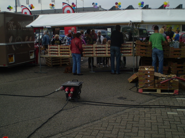 Aardbeien ..een kraam vol