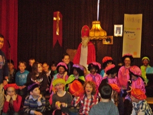 Mathijs  Sintnicolaas Musical  op school.