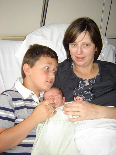 mama en haar 2 lieve kindjes
