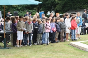 kinder van school de papaver...