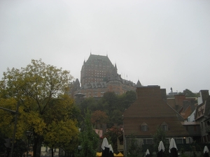 Chateau Frontenac, de start van onze voettoer in Quebec