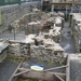 Archelologische site van het allereerste kasteel. De kelders