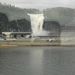 De waterval in 't passeren met de bus.