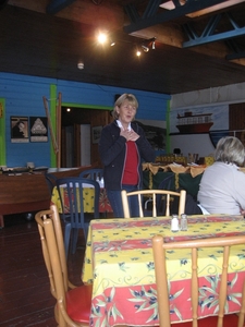 Middageten in Tadoussac welkom door een sympathieke gastvrouw