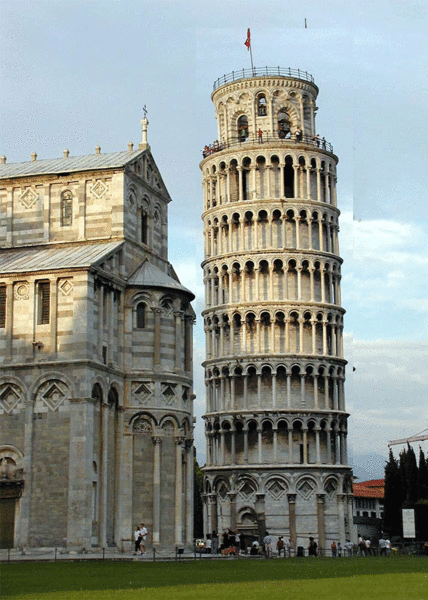 rechte toren van pisa