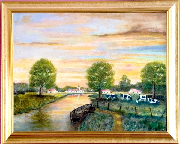 Olieverf op doek. Kader_93x73_canvas