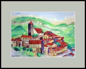 Toscana-Watercolor 50x60cm
