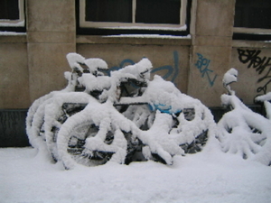 ondergesneeuwde fietsen..2.3.06
